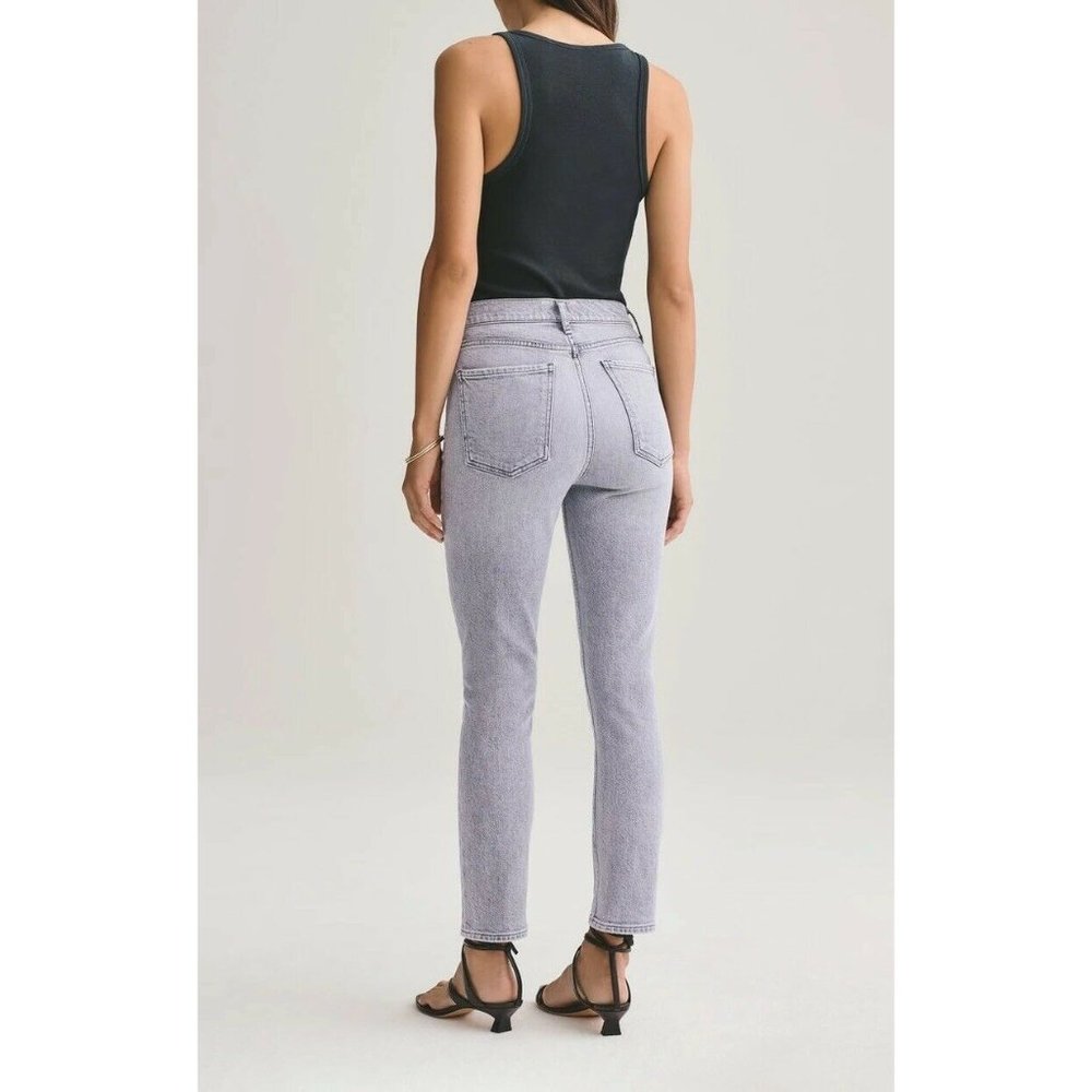 AGOLDE Nico Jeans High Rise Slim Foretold Grey 26 - Picture 5 of 11